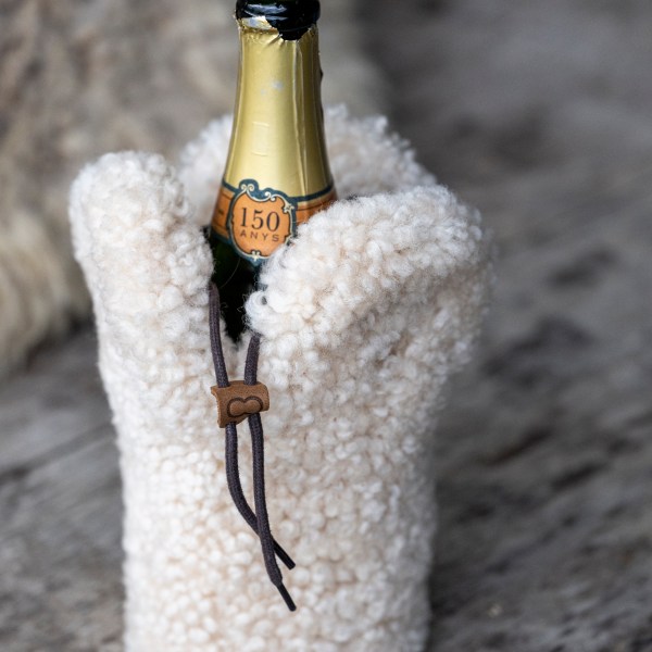 Sheepskin champagne cooler