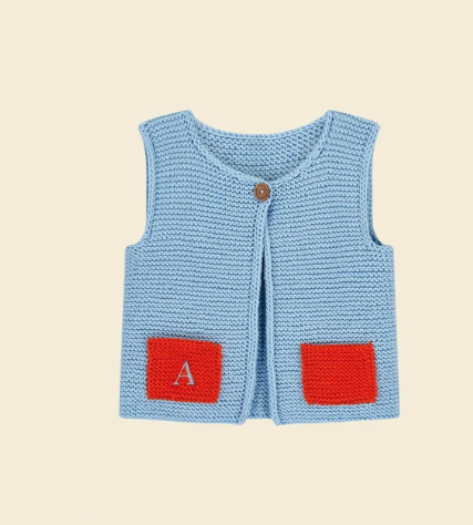 Baby Blue Knitted Vest