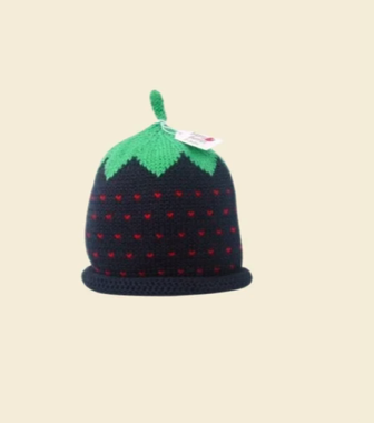 Knitted Blackberry Hat 12-24 months