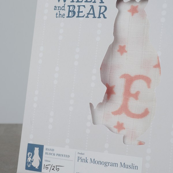 Pink Monogram Muslin