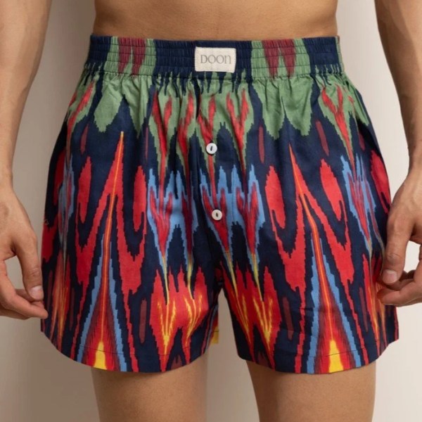 BOXERS - NAVY IKAT